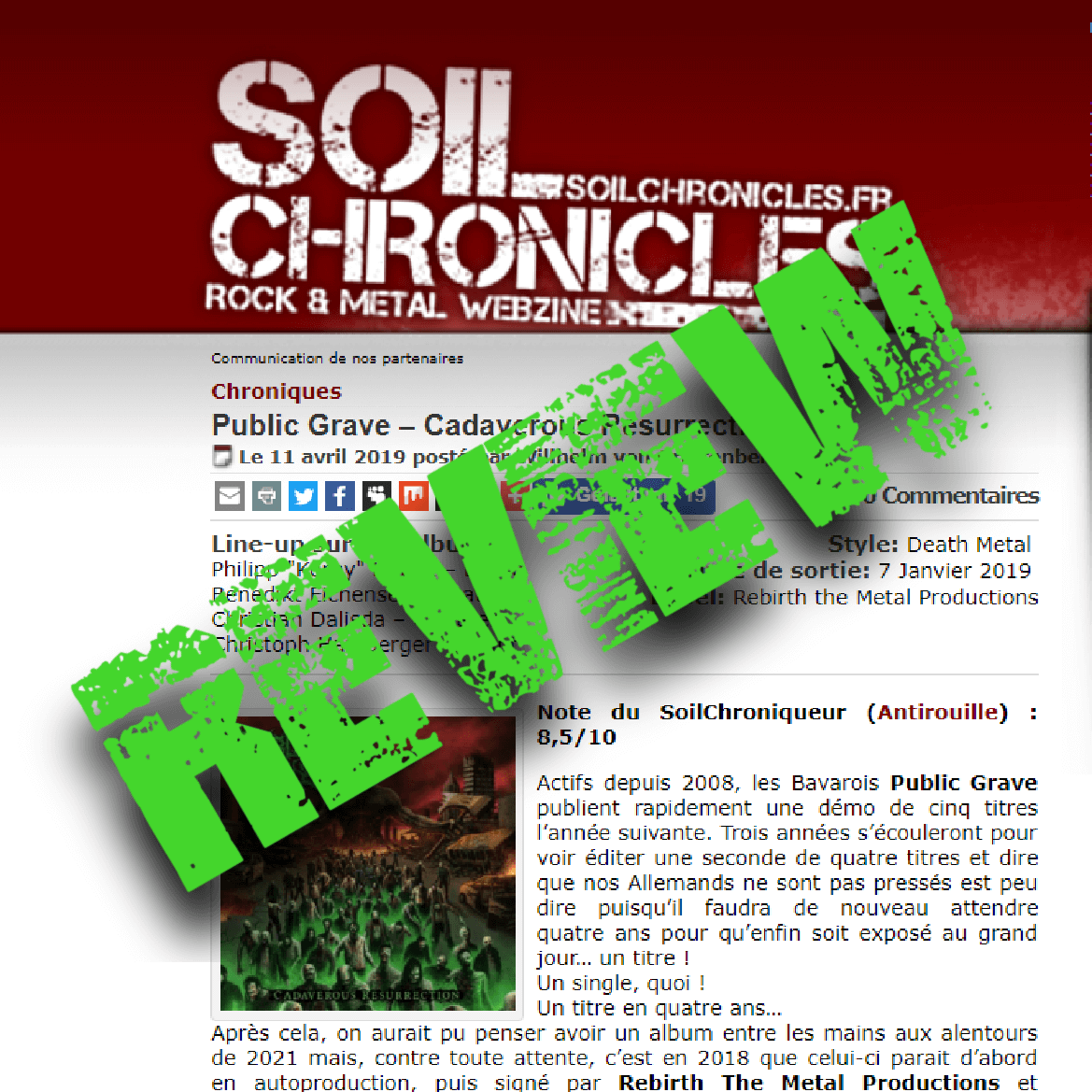 8.5 out of 10 – Review by Soil Chronicles