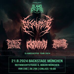 Ticket Slamocalypse Tour - Disentomb - Backstage München